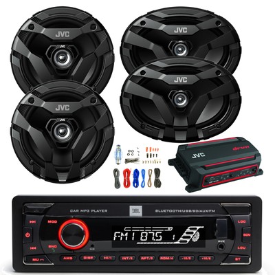 JBL Celebrity100 in-Dash Bluetooth Radio, Amp w/Kit, 2x 6x9'' + 2x 6.5'' Speakers