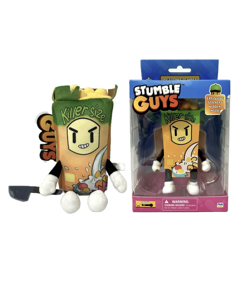 Stumble Guys Cereal Plush and Cereal Killer Action Figures