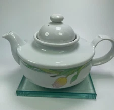 The Toscany Collection Teapot Tulip Flora 14oz  Infuser & Lid Japan Rare Vtg B29