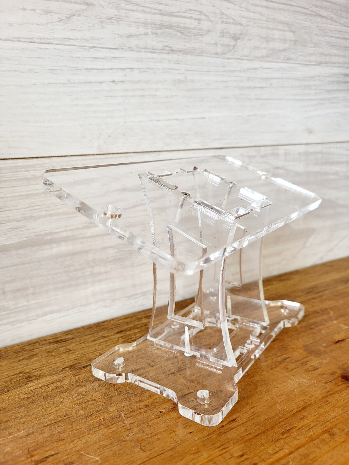 Acrylic Air Lift Valve Block Mount Bracket Manifold Pedestal. Bolt