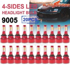 Wholsesale 20pcs 4-sides 9145 9140 9005 H10 Led Headlight Bulb 6000k 32000lm Kit