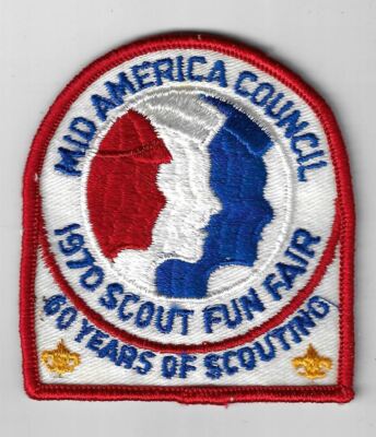 1970 Scout Fun Fair 60 Yrs. Of Scouting Mid America Council RED Bdr. [MX-5091]