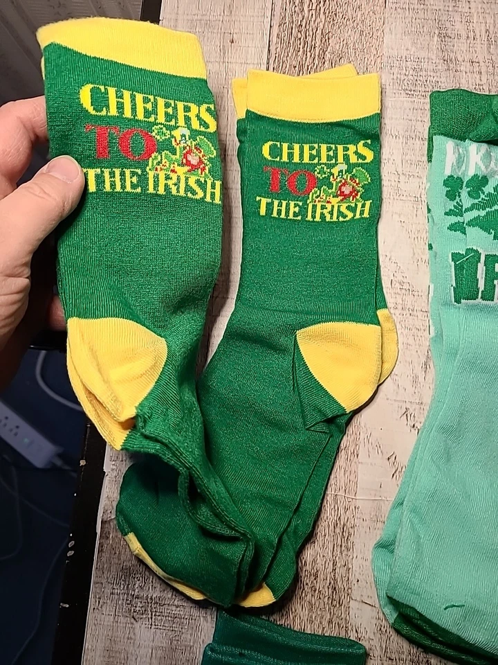 Calcetines Let's Get St Patrick's Day Started 12 pares NUEVOS EN CAJA. Hombre Talla 6-12 Foto 3 de 4