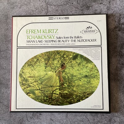 Tchaikovsk  Efrem Kurtz /Swan Lake, Nutcracker Vinyl Set Fully Tested USED