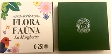 SOLD OUT 2025 ITALY FLORA E FAUNA DAISY MARGHERITA 1 OZ .999 SILVER COA ITALIAN
