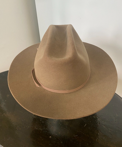 Vintage Stetson XXX Sheplers Cowboy Hat Size 6 3/4, 55cm Beige - Picture 3 of 11