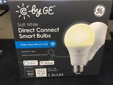 GE Cync 60-Watt EQ A19 Soft White Dimmable Smart LED Light Bulb 2-Pack 