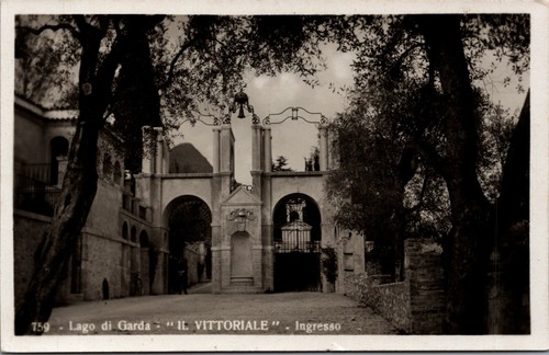 Carte postale Italie Garda Laka Lago di Garda IL Vittoriale Ingresso B244