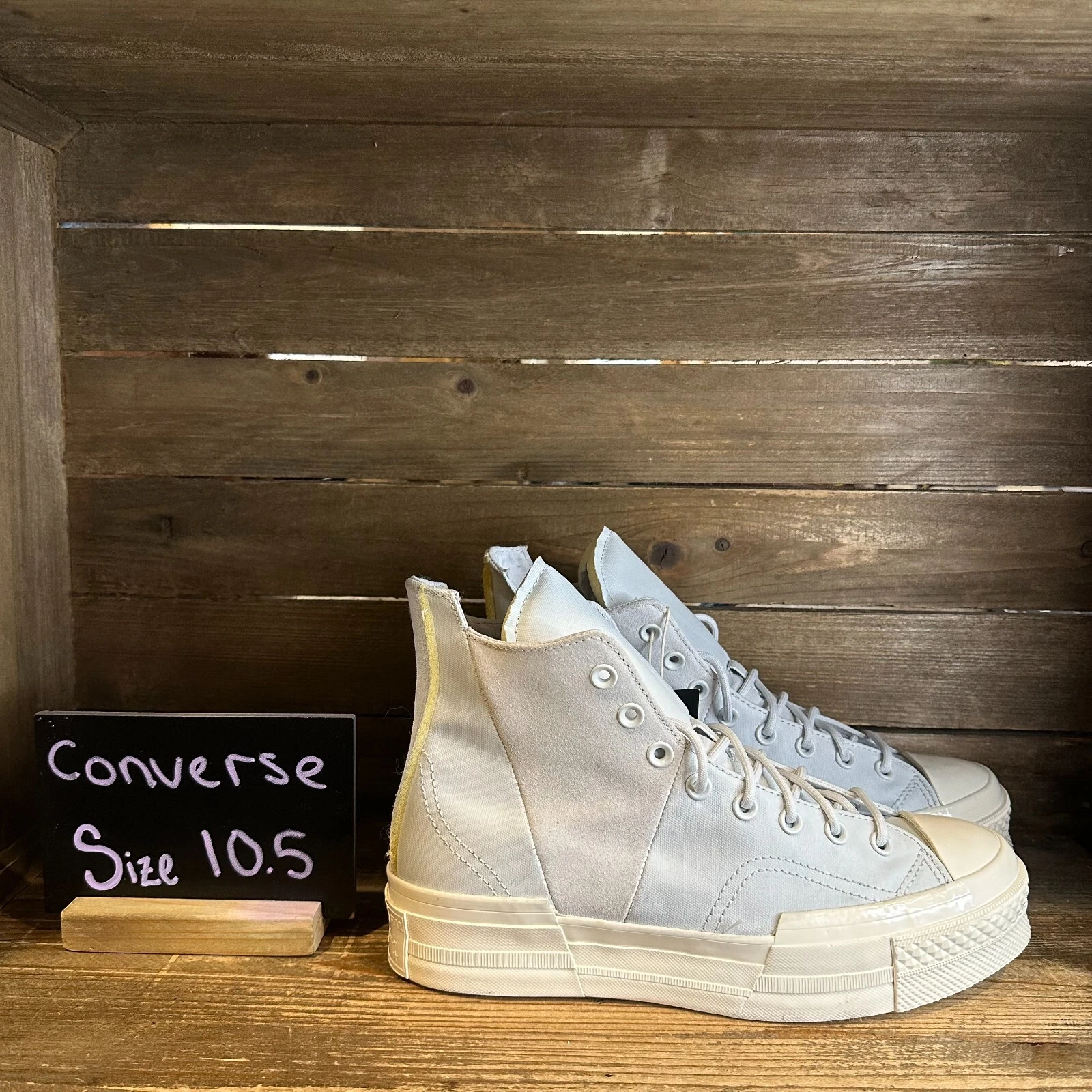 Sneakers alte donna Converse Chuck 70 Plus materiale misto blu taglia 10 5 M