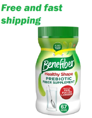 Benefiber Healthy Shape Prebiotic Fiber Powder for Digestive Health, 17.6 Oz New