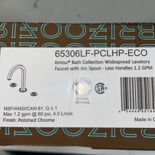 Brizo 65306LF-PCLHP-ECO Kintsu 1.2 GPM Widespread High Arc Spout Lavatory Faucet