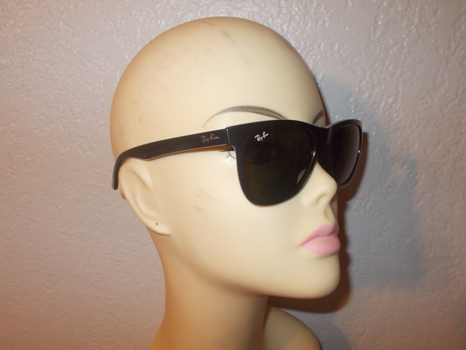 Ray Ban RB 4184 Black Frame Green Lenses Sunglasses | eBay