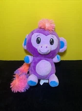 Fiesta  Mohawk Monkey Plush Sewn Eyes 11" Purple Stuffed Animal Toy Pet Lovey
