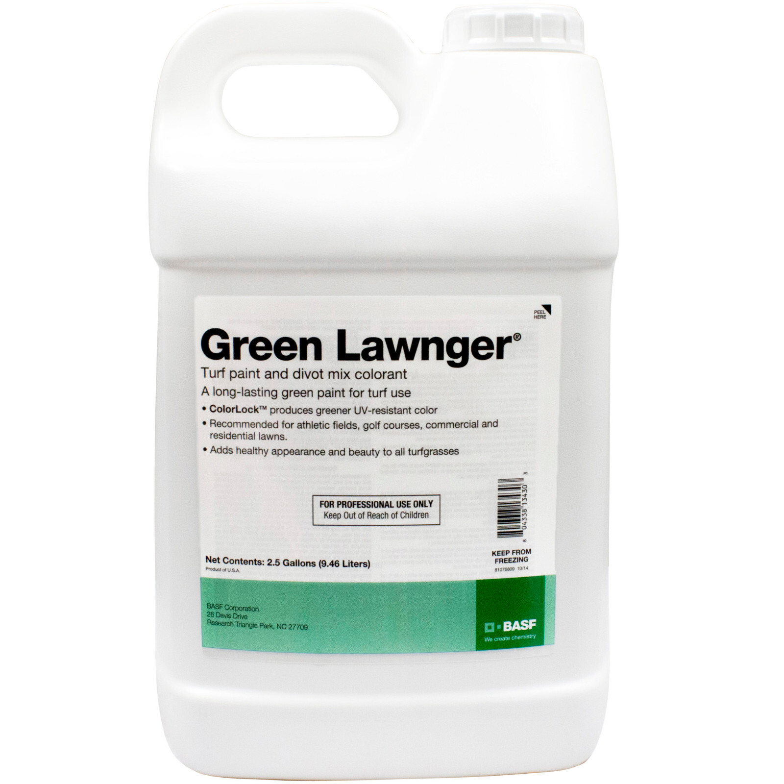 Green Turf Paint Grass Colorant ( 2.5 Gals ) Turf Paint and Divot Mix
