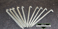 original. BW Alu Zeltheringe Erdnägel Bodenanker Zeltnägel Camping gebr 10 Stück
