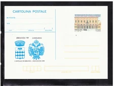 Cartolina Postale 800 Lire Manifestazione Filatelica Cavenago 1999 WB2211