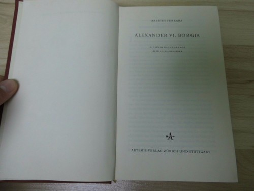 Alexander VI. Borgia – Orestes Ferrara – 1957 - Bild 3 von 3