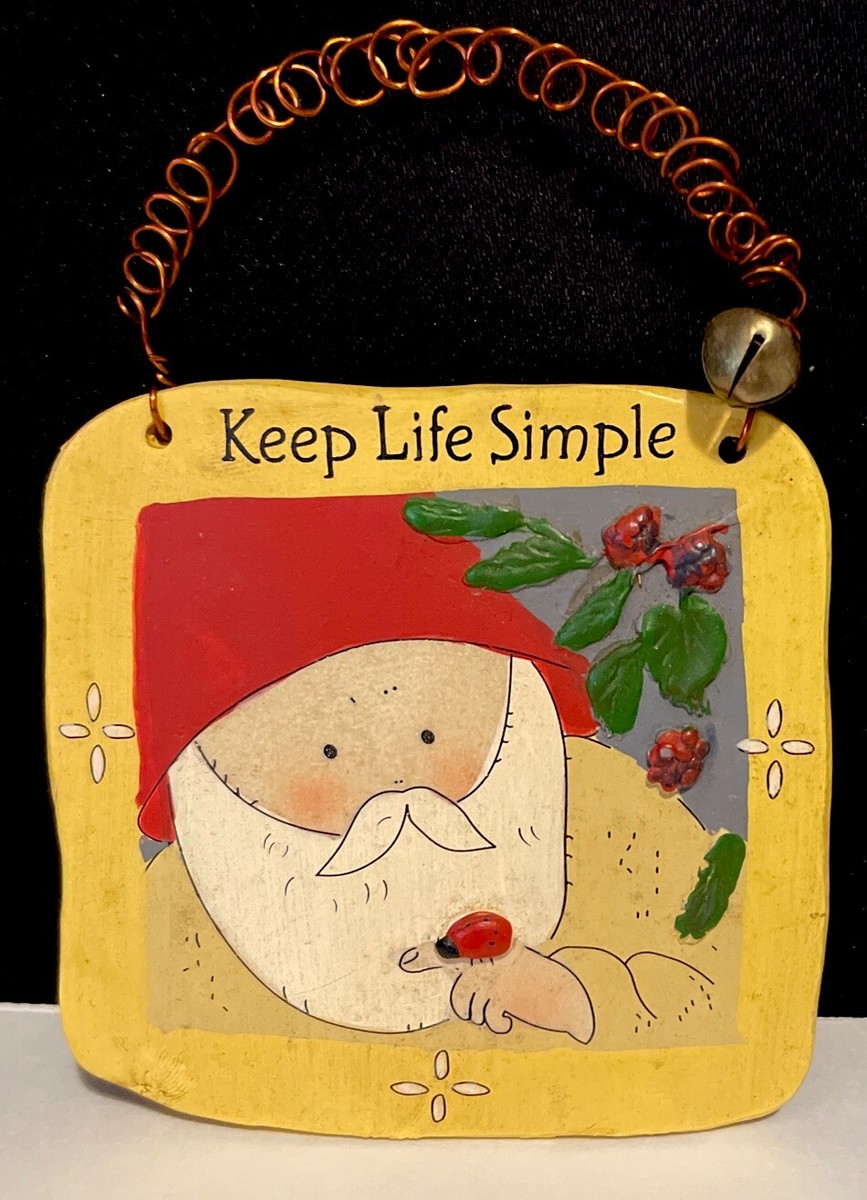 Gnomy's Diaries By Annekabouke 3x3 Decorative Tile ~Keep Life