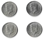1964 Kennedy Half Dollar Coins - 4 coins - 90% Silver - Almost Uncirculated