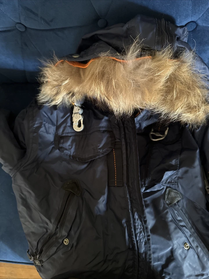 Chaqueta Parajumpers Original Para Hombre Grande Plumón de Ganso Puffer Parka Abrigo Con Capucha Foto 4 de 4