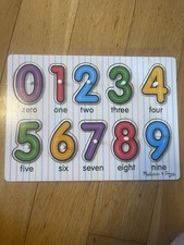 Melissa  Doug Number Puzzle