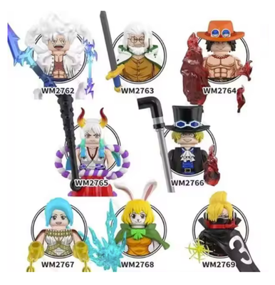 One Piece Mini Figures Luffy Zoro Sanji Nami Ace Garp Set | eBay