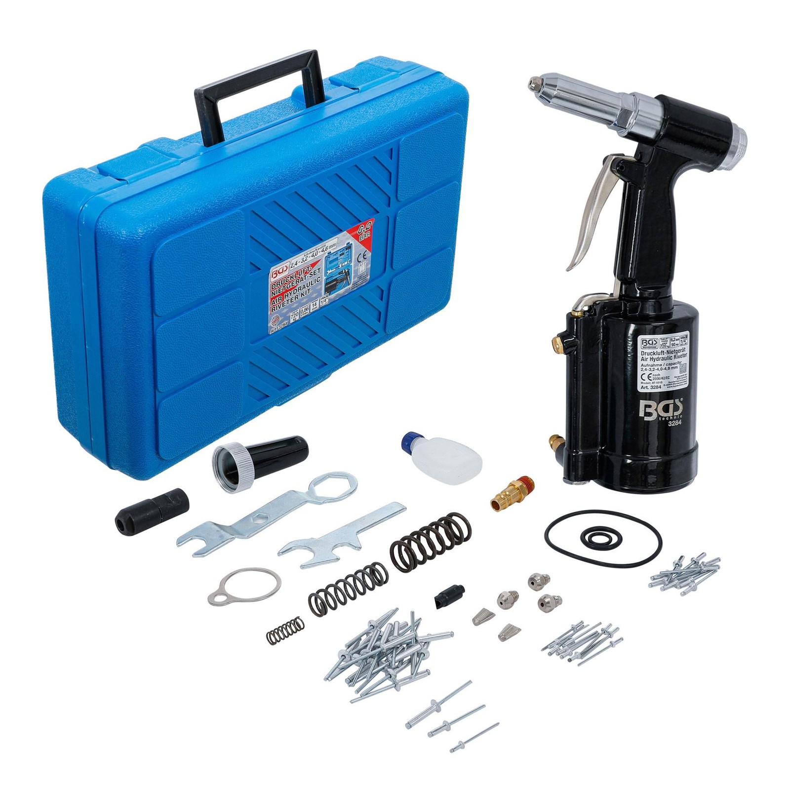 Riveteuse pneumatique BGS Technic à force de traction constante pour ateliers