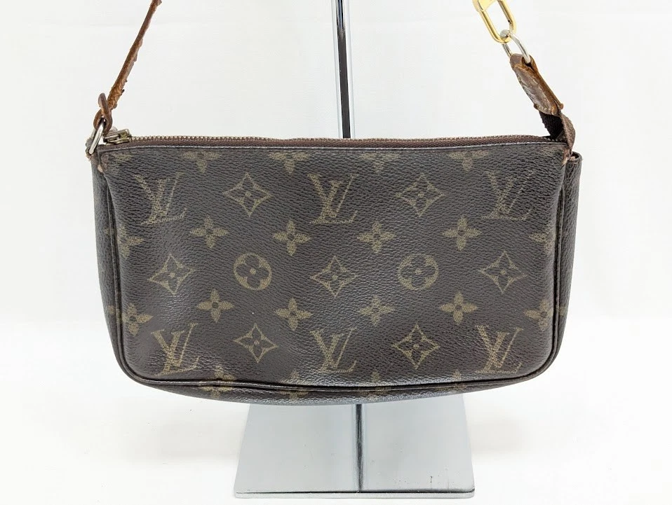 LOUIS VUITTON Monogram Pochette Accessoires Pouch Brown M40712 AR1012 Authentic - Image 4 of 4