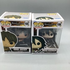 2022 Funko Pop! Vinyl: Attack on Titan Eren Jaeger, Mikasa - #1165, #1166-NEW!!