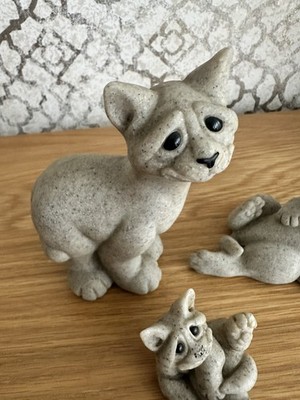 Second Nature Design Quarry Critters Katze Clyde - kleine Katze sitzend Figur 2000