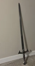 Marto Knights Templar Sword 46” Silver Crusader Etched Blade Collectible