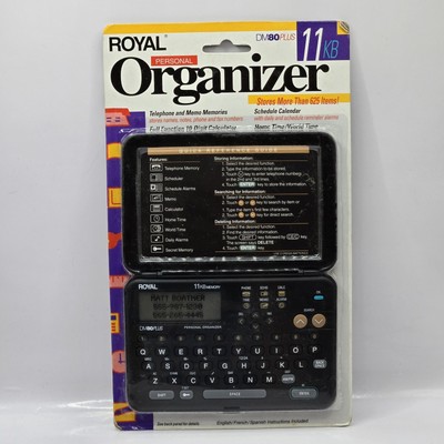 Royal Personal Organizer DM80 Plus Business & Personal Phone Organizer Sealed