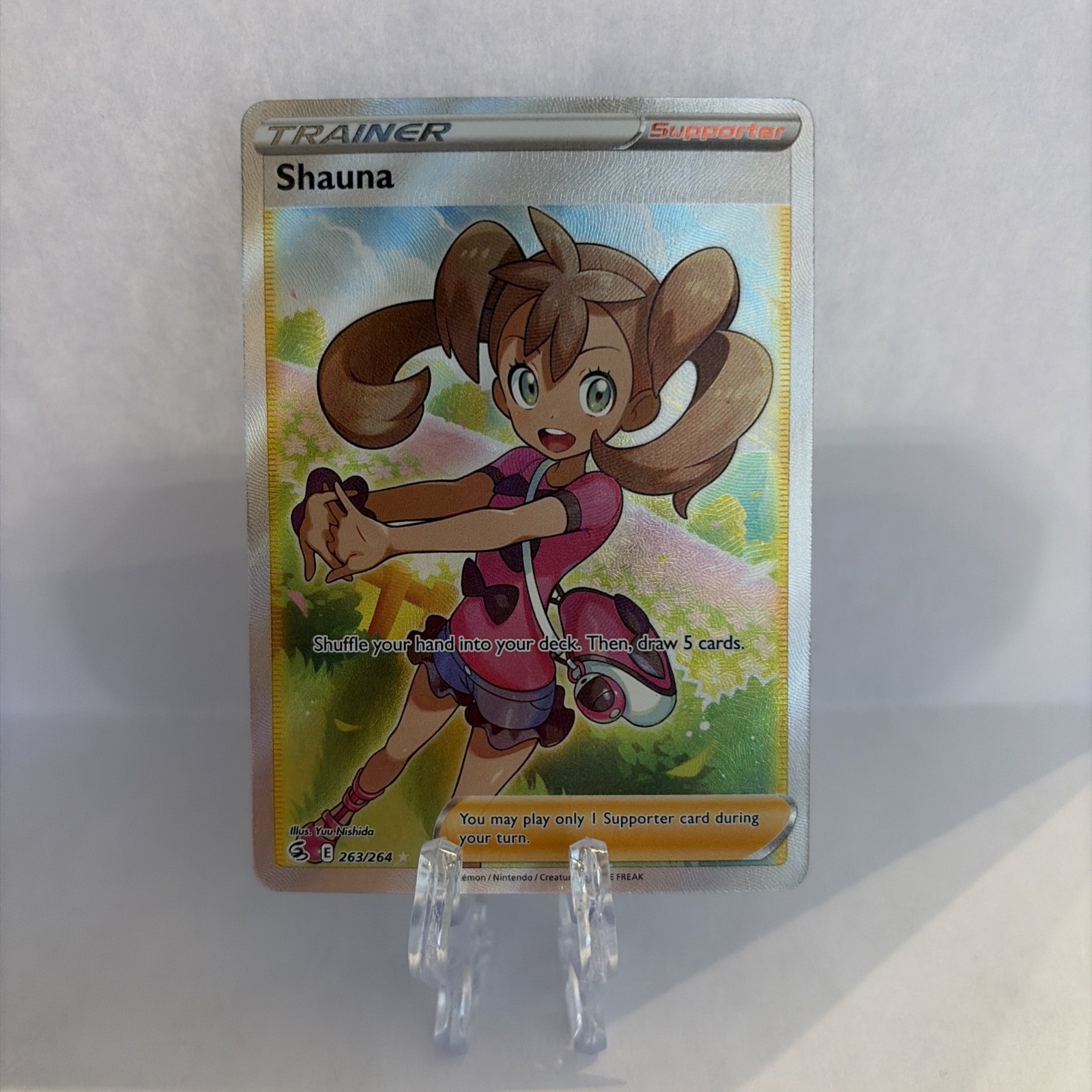 Shauna 263/264 Fusion Strike NM Full Art Ultra Rare Pokemon Card