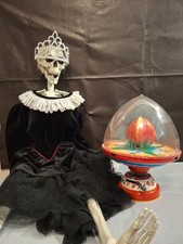 Vintage 1950s Chein Magic Tulip Top Spinning Fairy Ballerina Toy Tin Litho