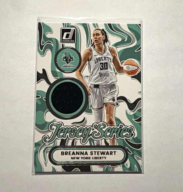 2026 Donruss WNBA Jersey Series Breanna Stewart NY Liberty #JS-BST Relic Card