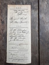 1885 Mississippi Circuit Court Indictment | Grand Jury Burglary Case | Original