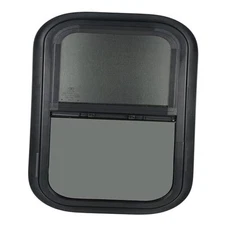Vertical RV Window4" W x6" H Tinted Sliding RV Window with Net Screen 14x16in 1