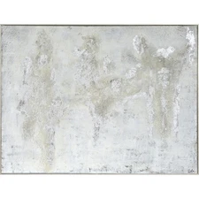 Renwil OL1926 Devonshire Silver/White Canvas Art