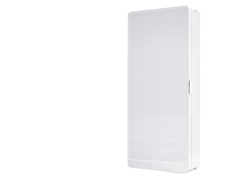 Porte opaque coffret 4 rangées Schneider Resi9 anti poussière et esthétique