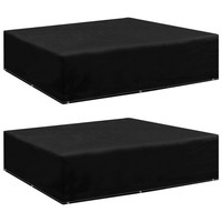 Vidaxl GartenmöBel-Abdeckungen 2 Stk. 8 ÖSen 200X200X70 Cm Neu