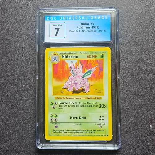 Nidorino (Shadowless) graded CGC 7 for sale on eBay