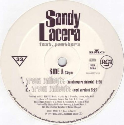 Sandy Lacera Feat. Panthera - 12'' Vinyl Electronic Hard House, Euro House 18581