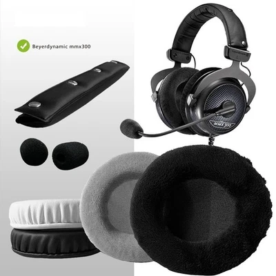 EARPADS24 Ricambi in velluto per Beyerdynamic mmx300 mmx-300 cuscinetti auricolari fascia paraorecchie