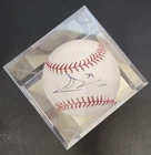 Signed Ramon Santiago Autographed Major League Baseball, In Case, Certified