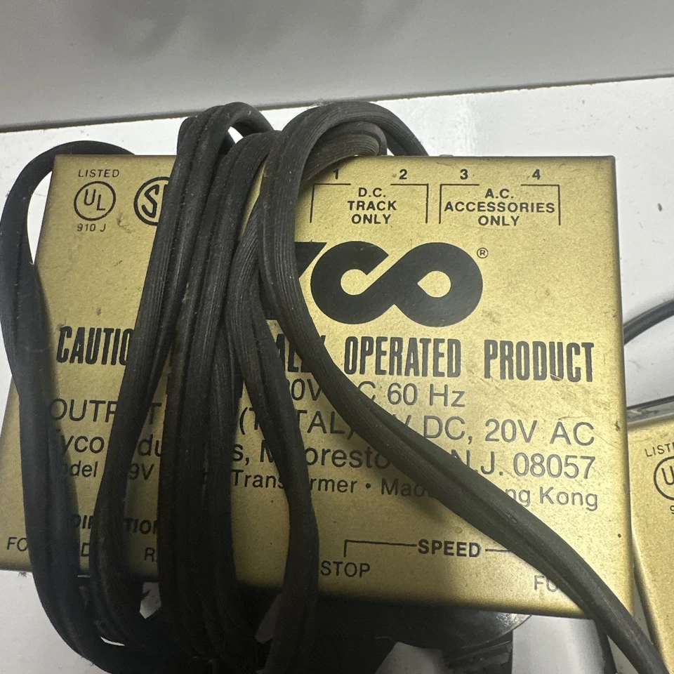 3-Tyco Model No. 899 V HO Vintage Train Transformer 18 V DC 20V AC Untested - Image 4 of 4