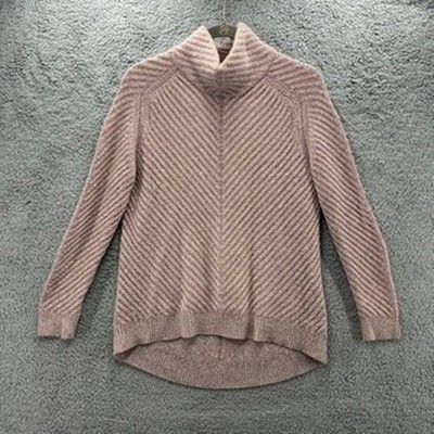 U20614 N Peal London Womens XS Cashmere Blend Sweater Pink Oversized Sof G2U