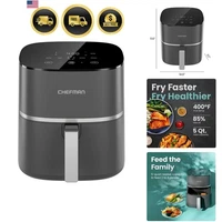 Air Fryer 4-in-1 Bake Reheat Crispy Chicken Fries Wings 5 Quart