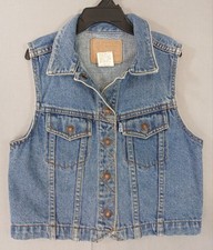Levis Denim Vest Kids 6X Youth Boys Girls Trucker Jacket Western Vintage