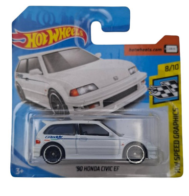 Hot Wheels '90 Honda Civic EF Weiß GReddy HW Speed Graphics 2019 8/10 4/250 OVP