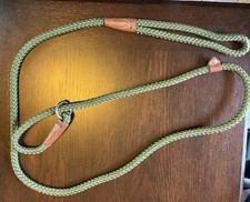 Remington Leather And Green Braided Rope Slip...